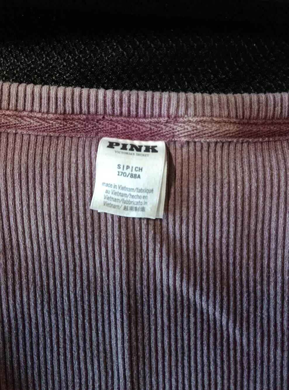Long Sleeve Ribbed Scoop Neck VS - Picture 2 of 4